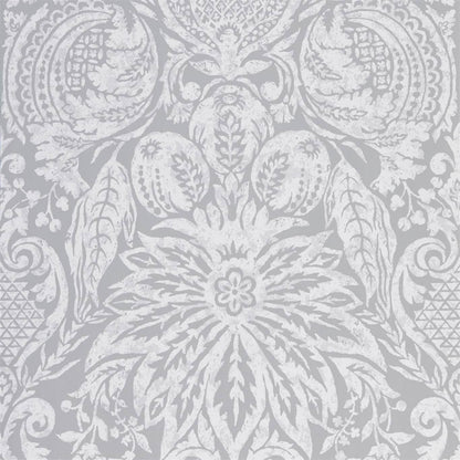 Mitford Damask Wallpaper - Empire Grey - ZDAR312864 - Zoffany