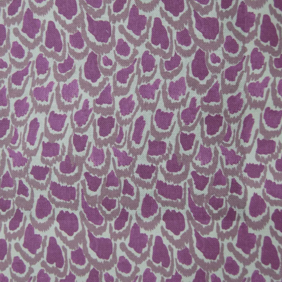Nada Print Plum Fabric