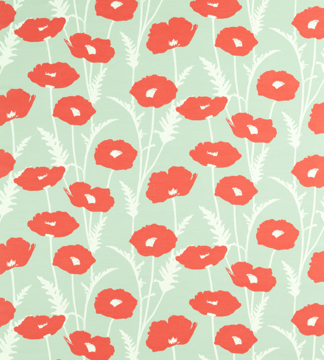 Poppy Pop Fabric - Sage / Poppy