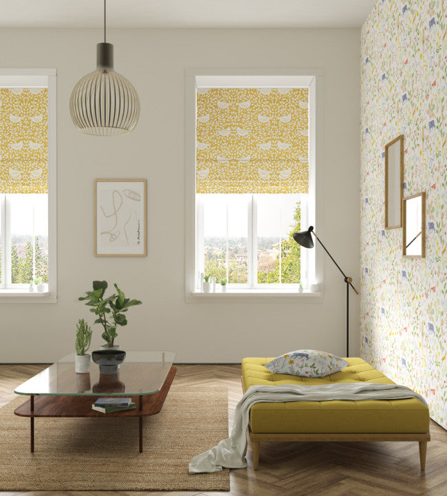 Looting Fruits Room Fabric - Chai