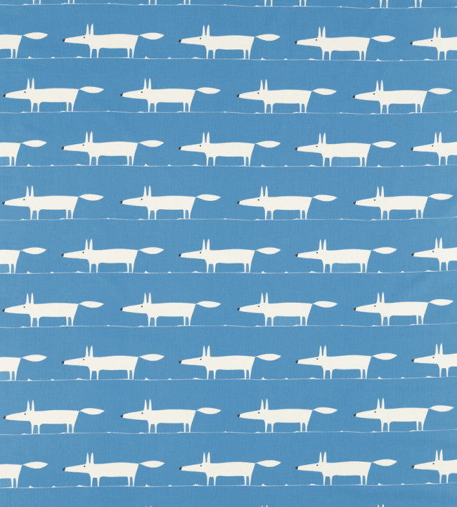 Midi Fox Fabric - Denim