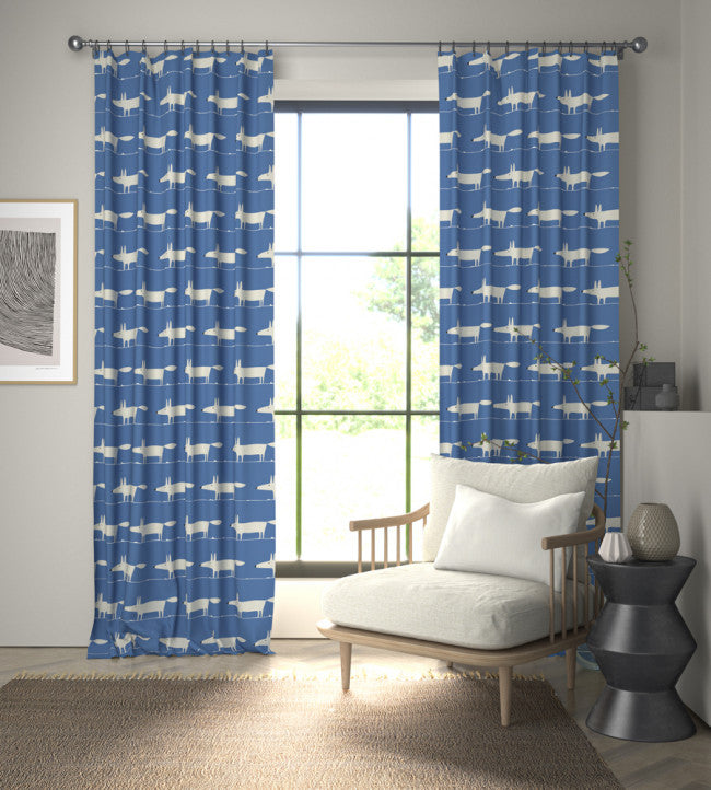 Midi Fox Room Fabric - Denim