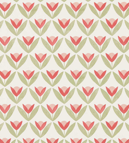 Tulip Trellis Wallpaper