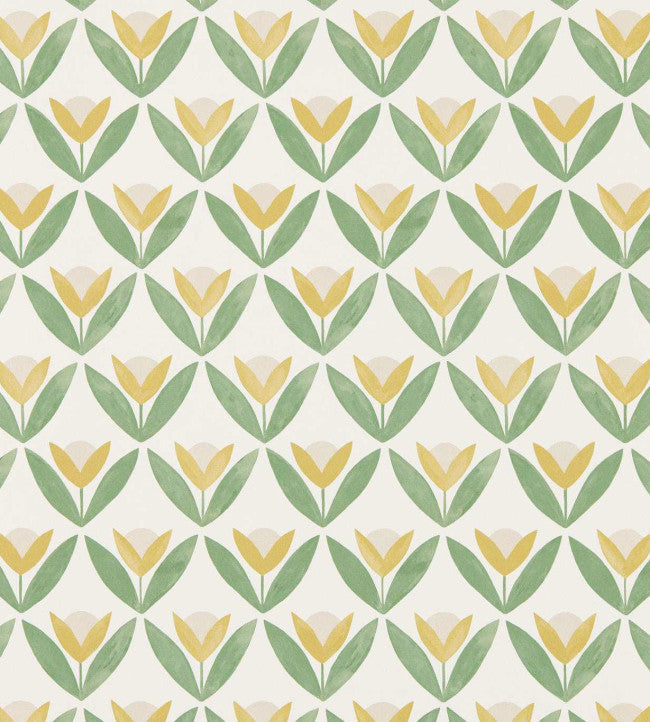 Tulip Trellis Wallpaper