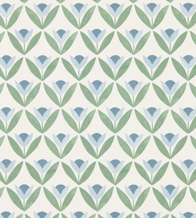 Tulip Trellis Wallpaper