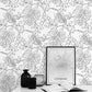 Linear Leaf Peel & Stick Wallpaper