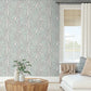 Tossed Cradle Plant Peel & Stick Wallpaper