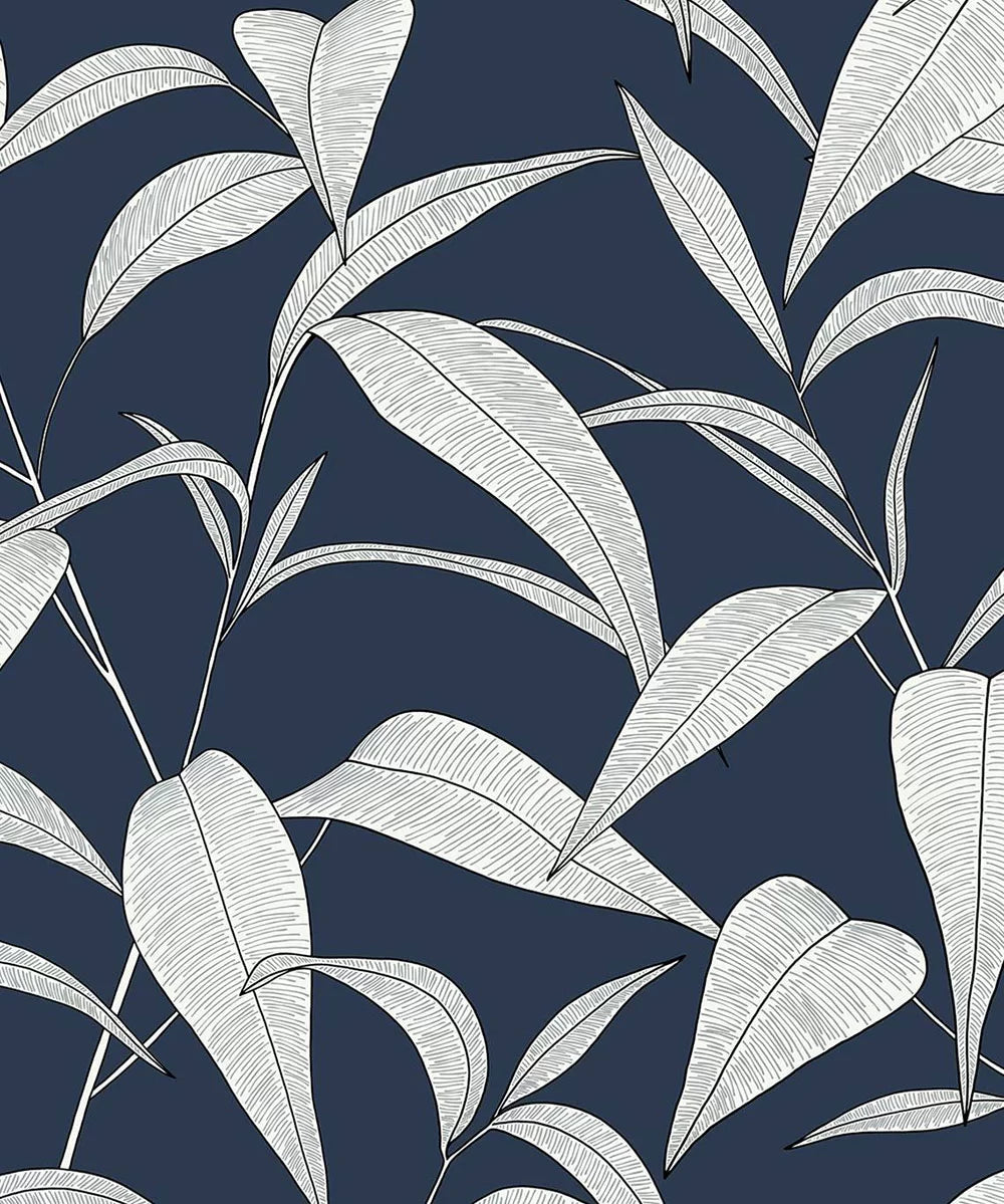 Pinstripe Leaf Trail Peel & Stick Wallpaper