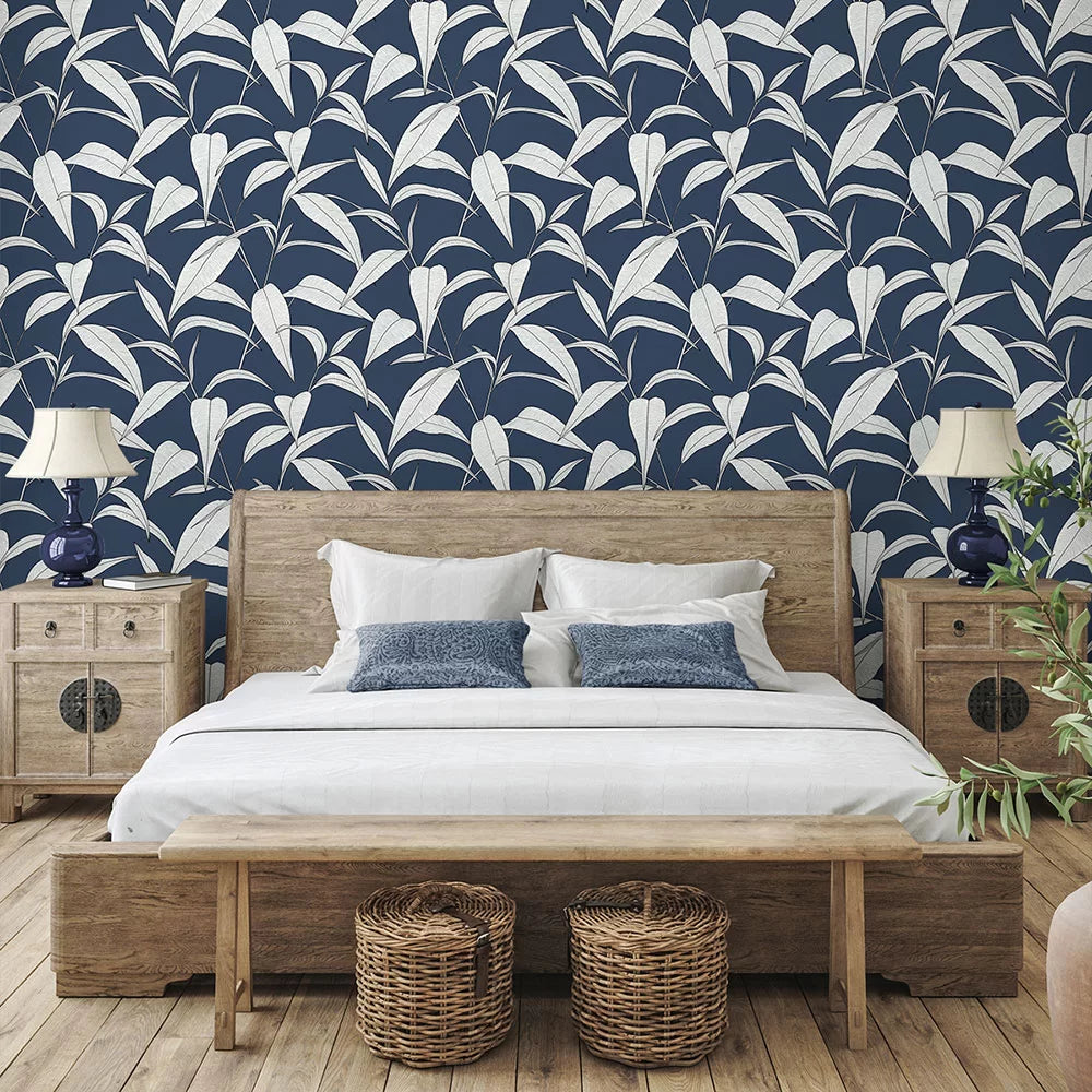 Pinstripe Leaf Trail Peel & Stick Wallpaper