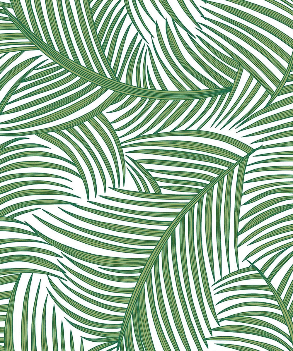 Tossed Palm Fronds Peel & Stick Wallpaper