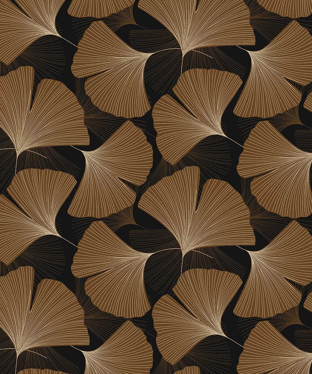 Tossed Ginkgo Leaf Peel & Stick Wallpaper