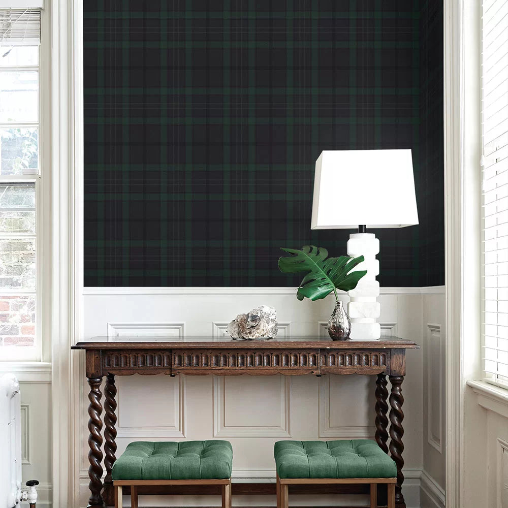 Tailor Plaid Peel & Stick Wallpaper