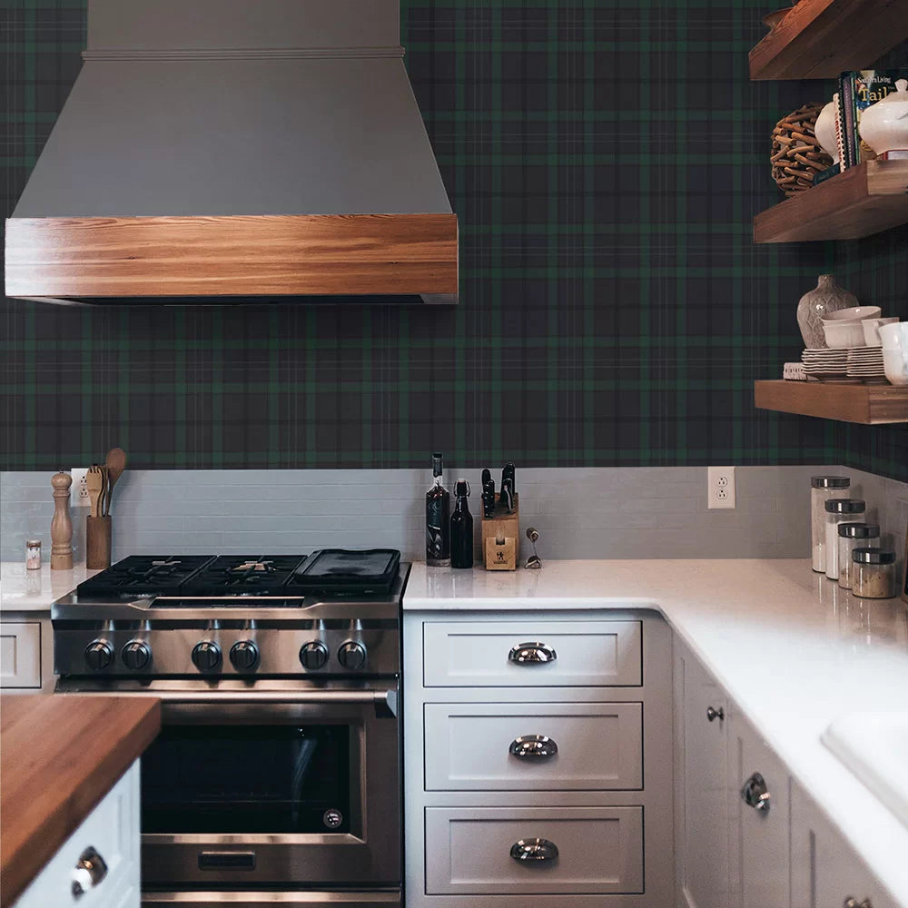 Tailor Plaid Peel & Stick Wallpaper