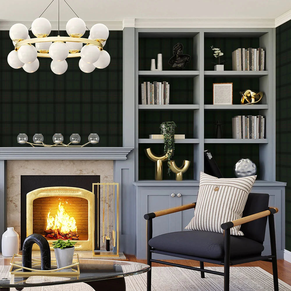 Tailor Plaid Peel & Stick Wallpaper