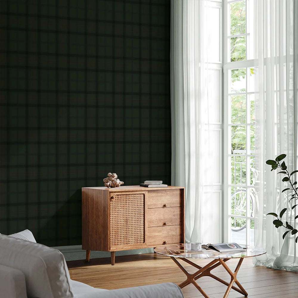 Tailor Plaid Peel & Stick Wallpaper
