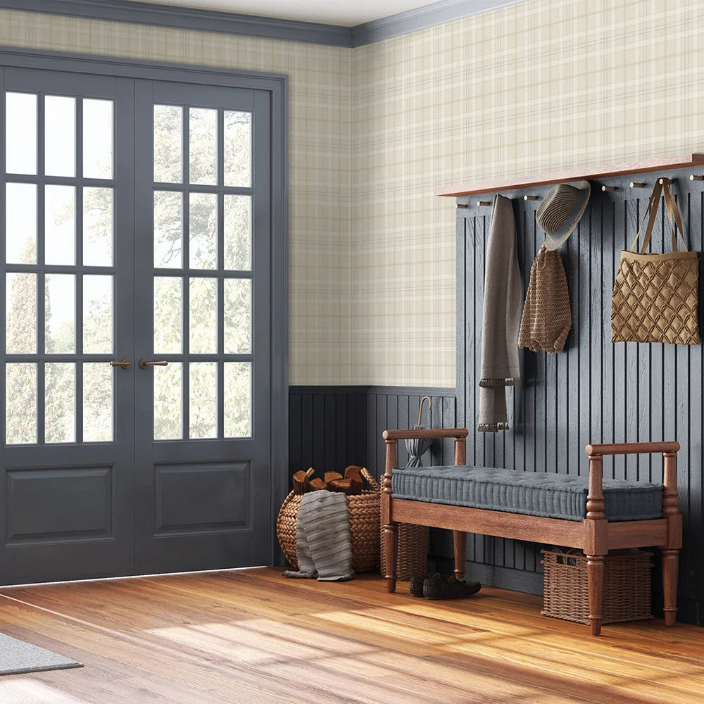 Tailor Plaid Peel & Stick Wallpaper