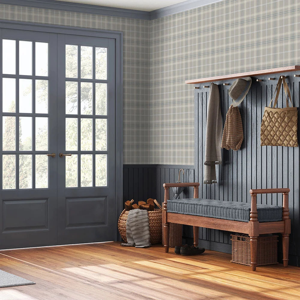 Tailor Plaid Peel & Stick Wallpaper