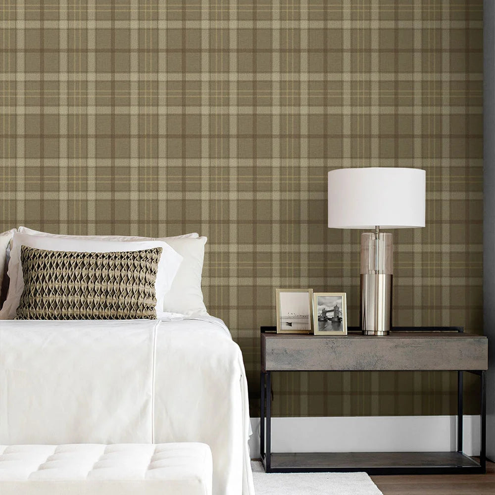 Tailor Plaid Peel & Stick Wallpaper
