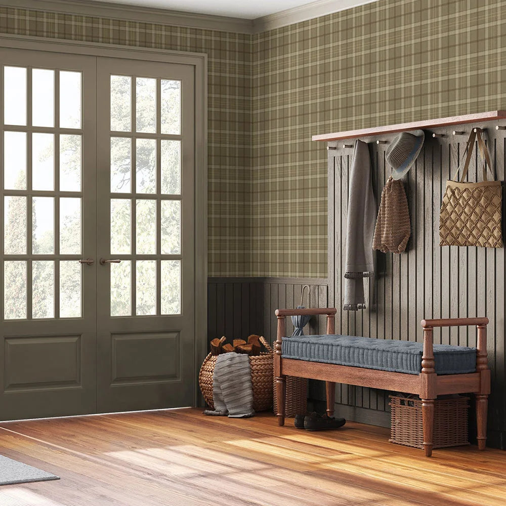 Tailor Plaid Peel & Stick Wallpaper