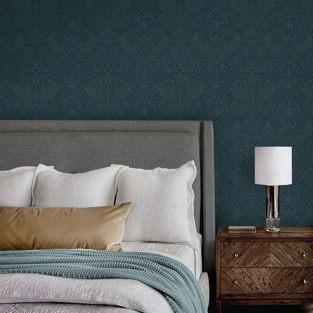 Tonal Bird Garden Peel & Stick Wallpaper