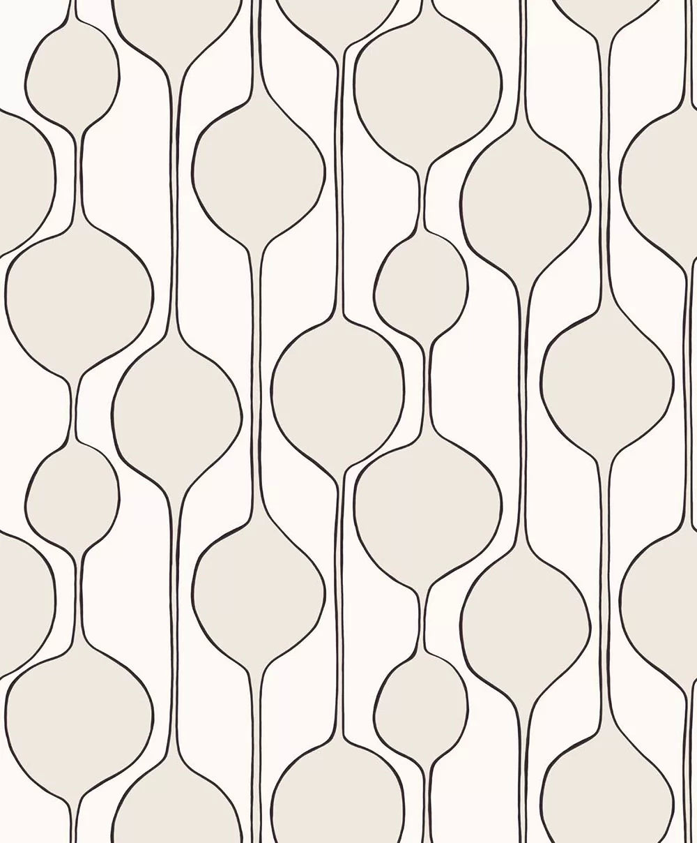 Bubble Stripe Peel & Stick Wallpaper