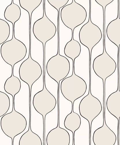 Bubble Stripe Peel & Stick Wallpaper