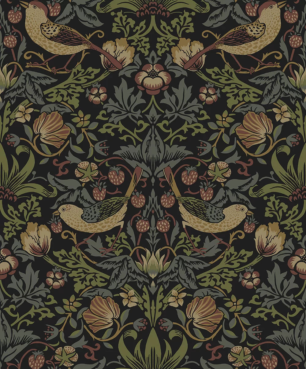 Strawberry Garden Peel & Stick Wallpaper