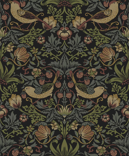 Strawberry Garden Peel & Stick Wallpaper
