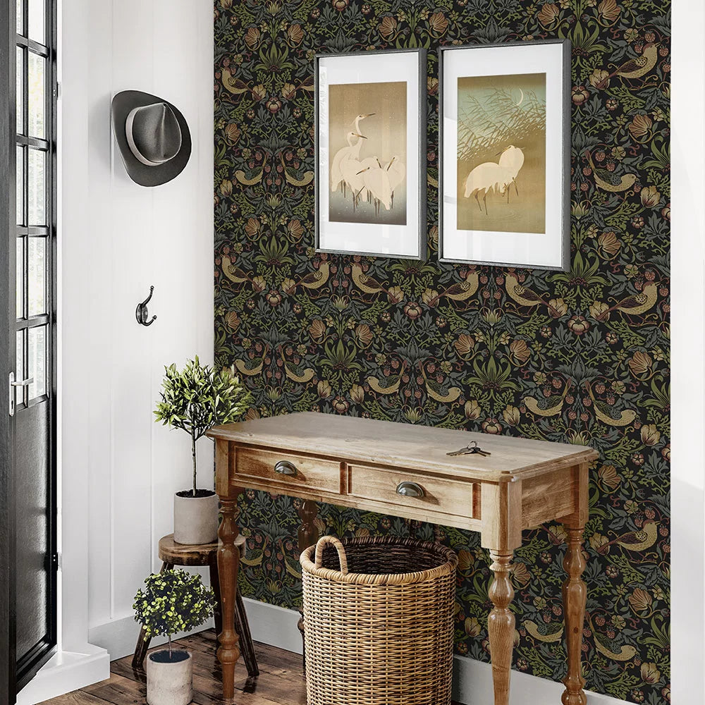 Strawberry Garden Peel & Stick Wallpaper