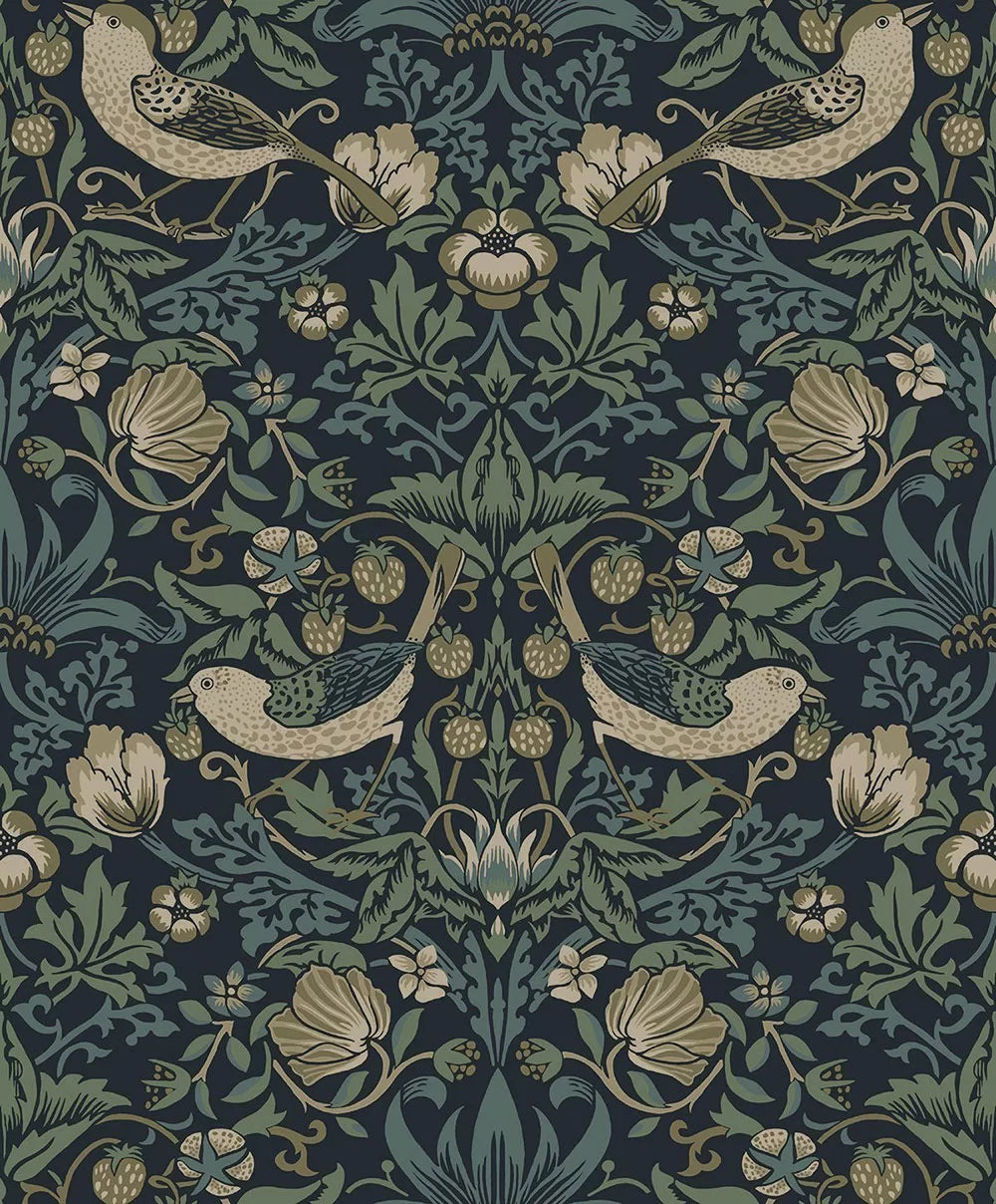 Strawberry Garden Peel & Stick Wallpaper