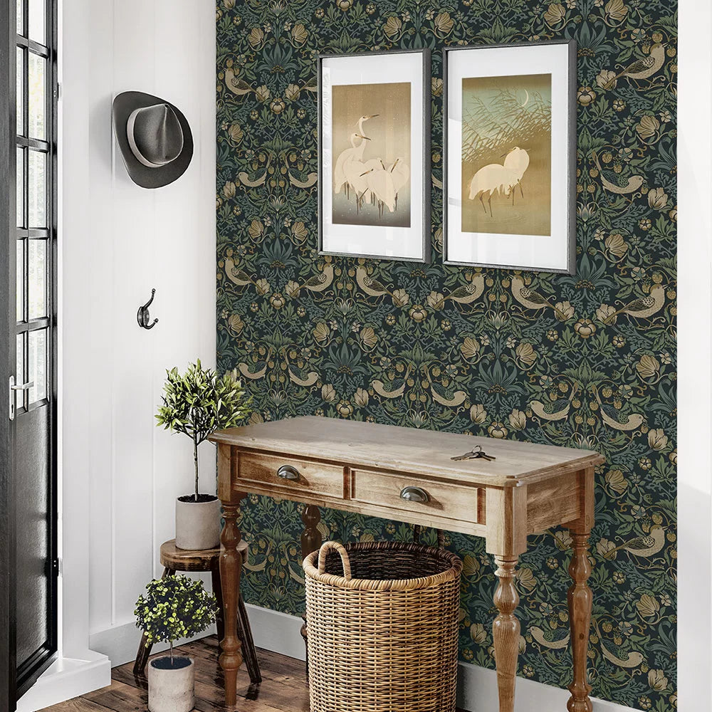 Strawberry Garden Peel & Stick Wallpaper