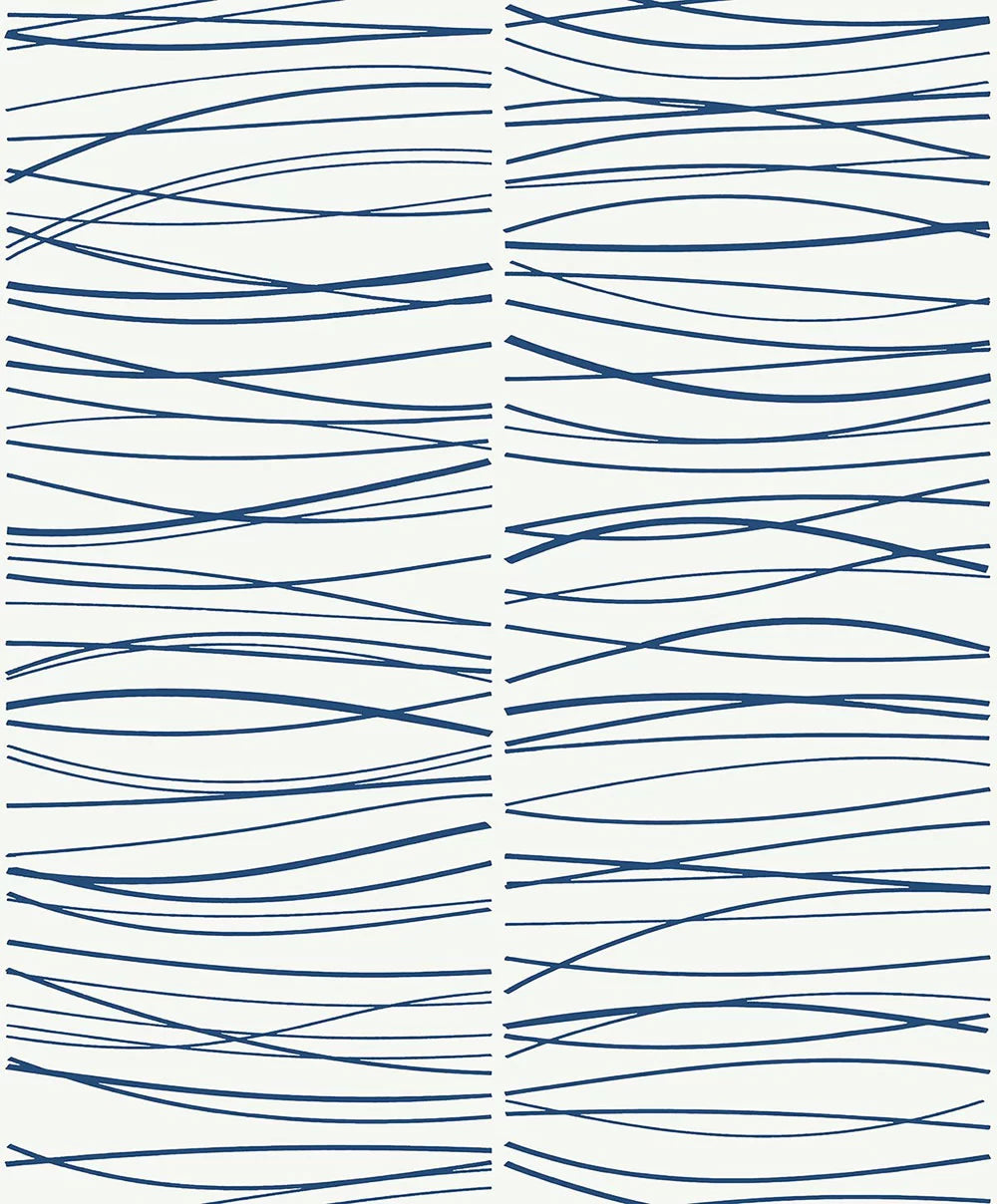 Wave Lines Peel & Stick Wallpaper