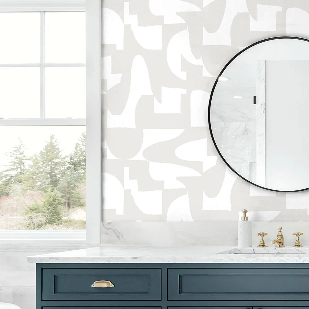 Organic Geometric Peel & Stick Wallpaper
