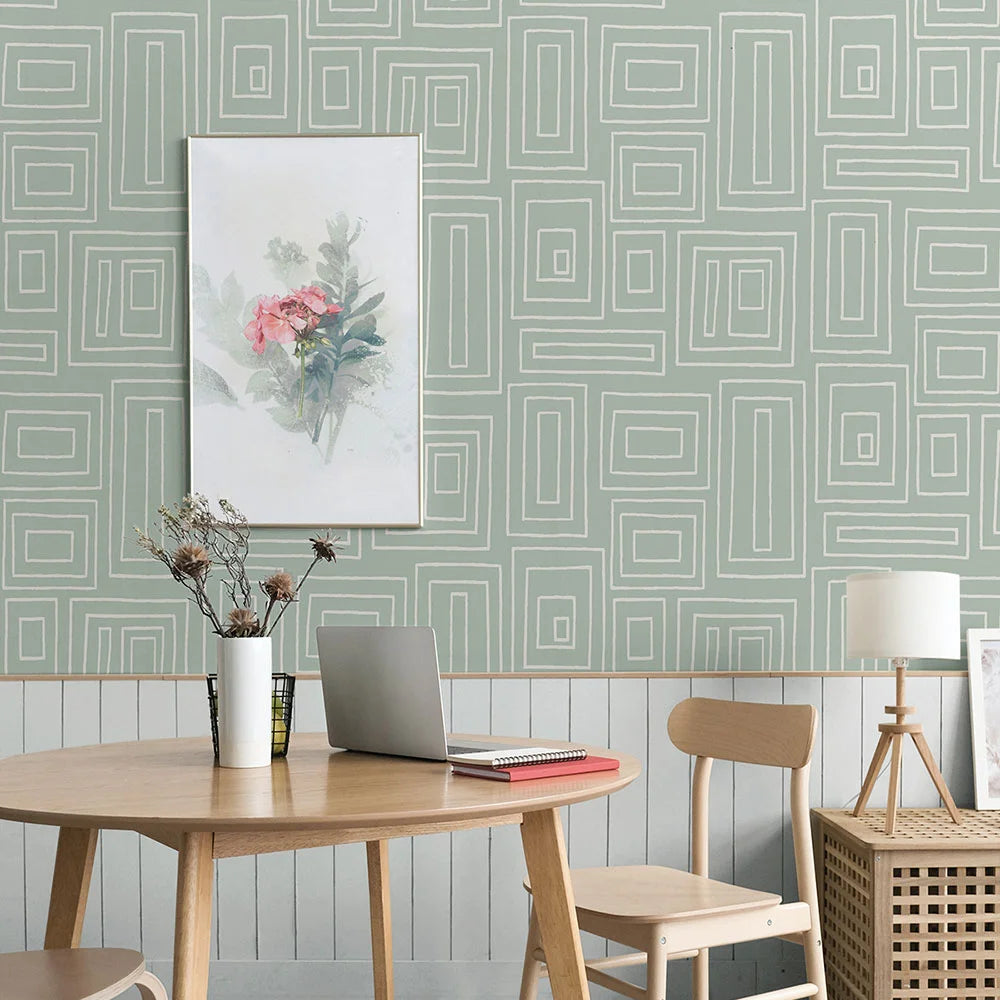 Rectangle Geo Peel & Stick Wallpaper