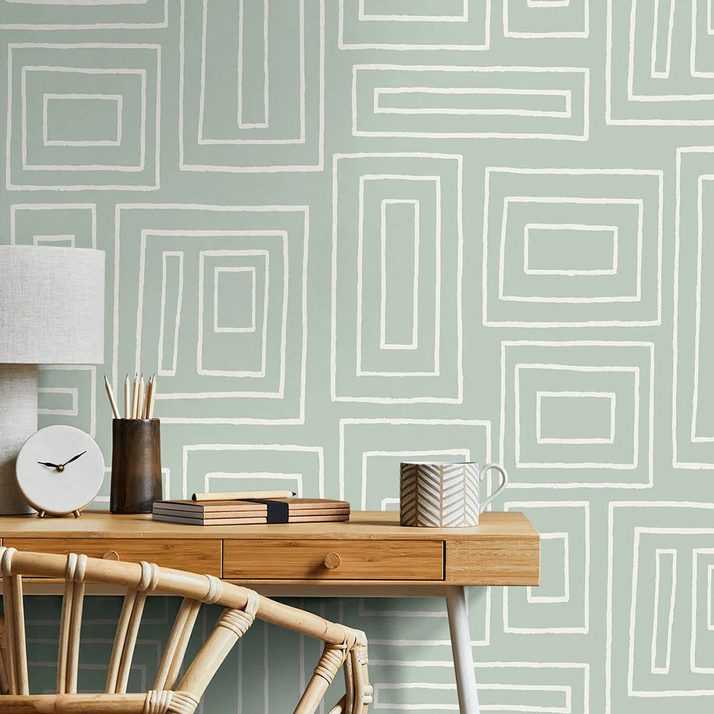 Rectangle Geo Peel & Stick Wallpaper