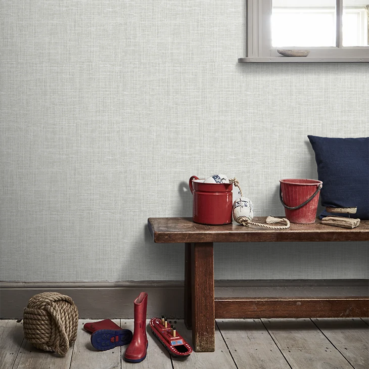Silas Faux Linen Peel & Stick Wallpaper