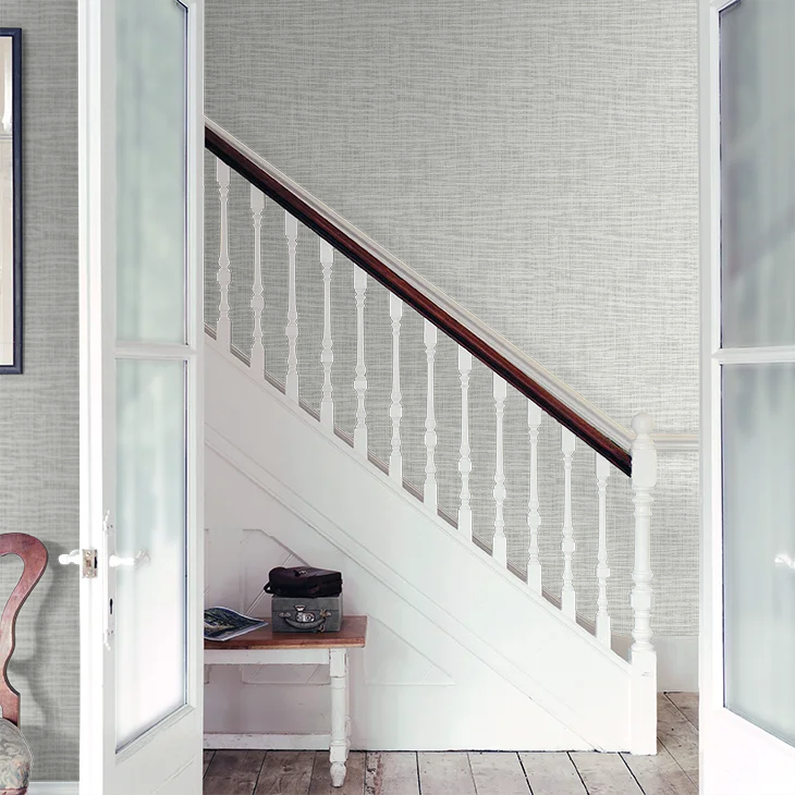 Silas Faux Linen Peel & Stick Wallpaper