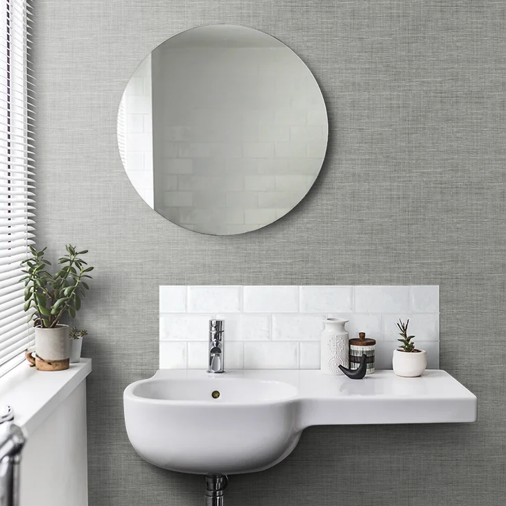 Silas Faux Linen Peel & Stick Wallpaper