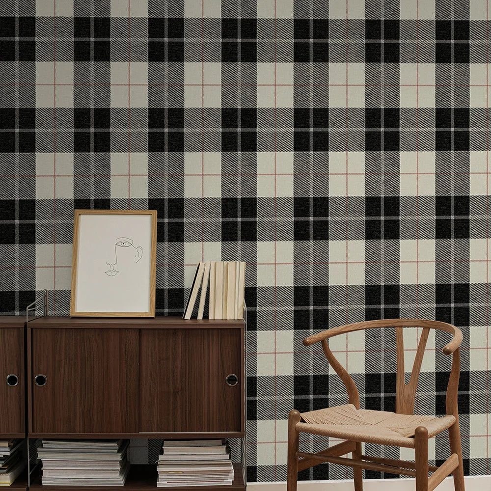 Altarinda Plaid Peel & Stick Wallpaper