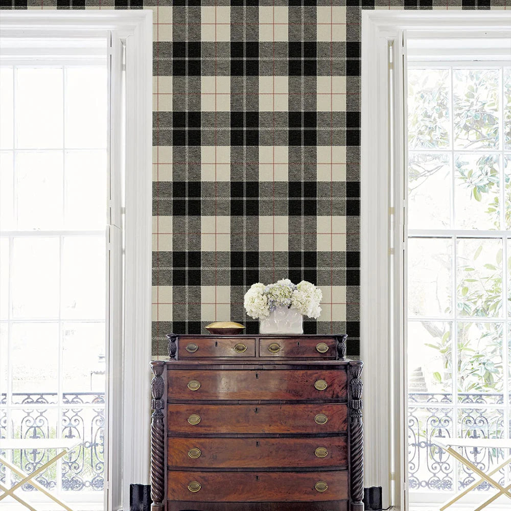 Altarinda Plaid Peel & Stick Wallpaper