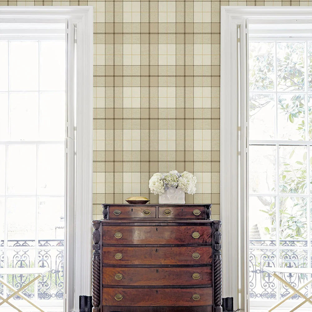 Altarinda Plaid Peel & Stick Wallpaper