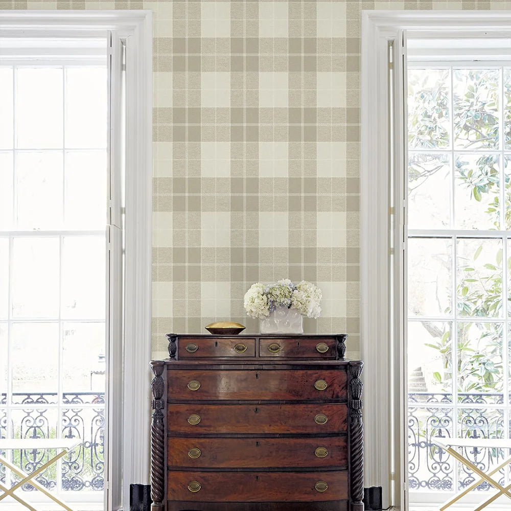 Altarinda Plaid Peel & Stick Wallpaper