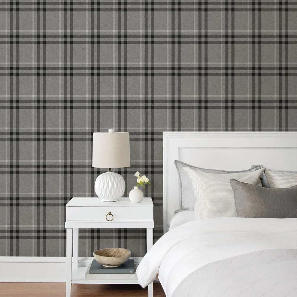 Calverlay Plaid Peel & Stick Wallpaper