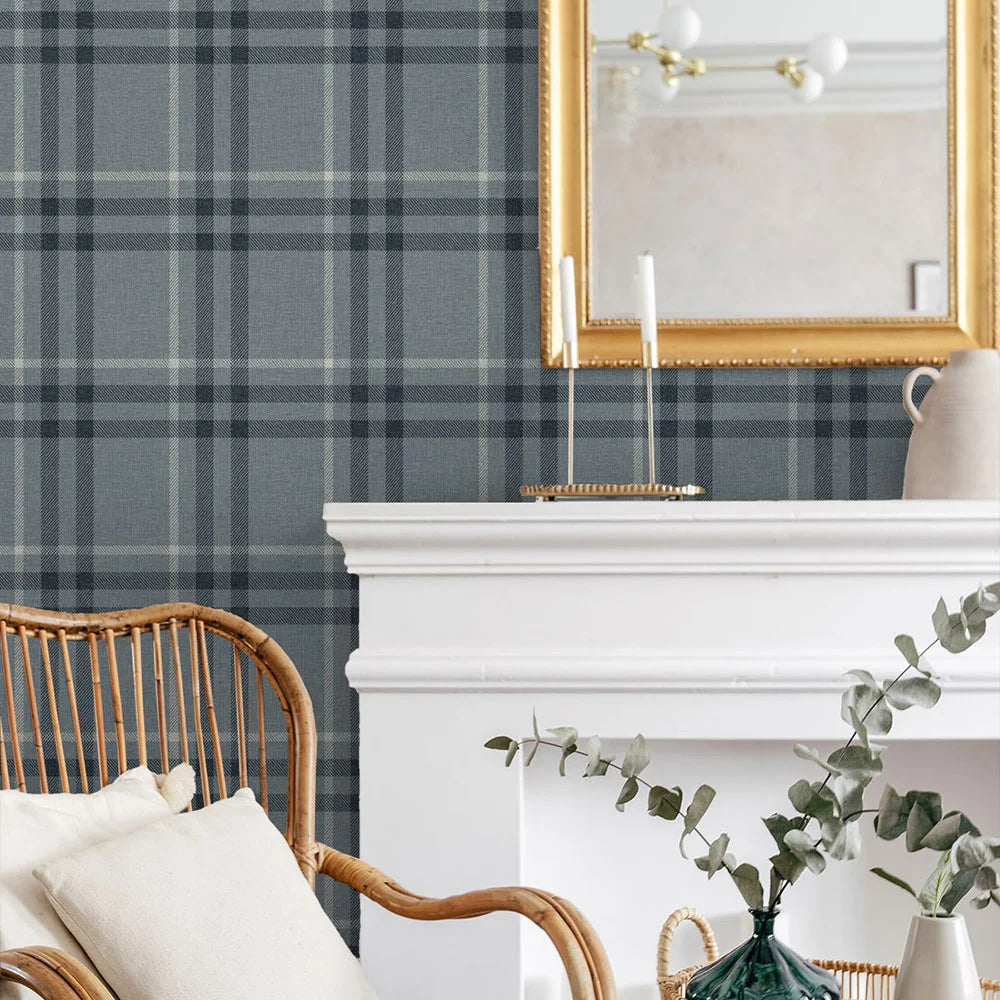Calverlay Plaid Peel & Stick Wallpaper