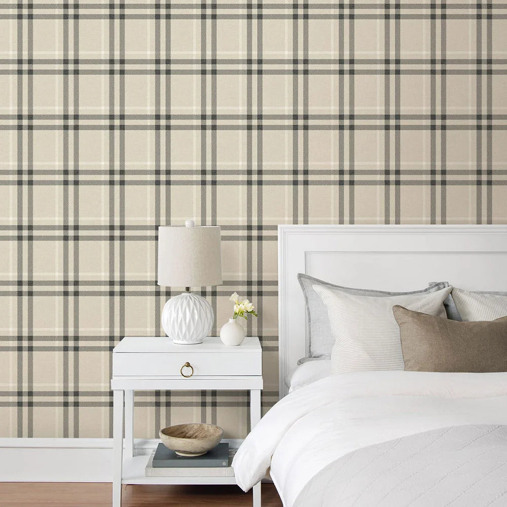 Calverlay Plaid Peel & Stick Wallpaper