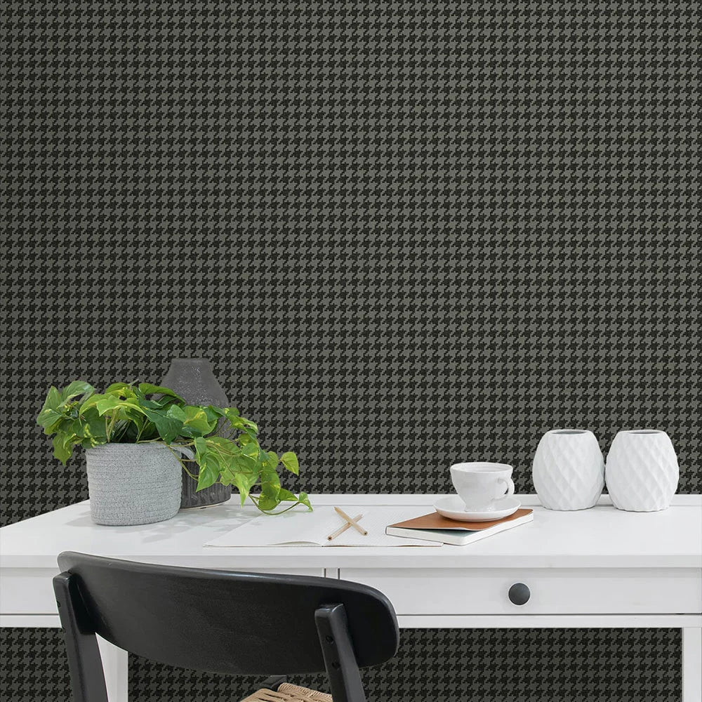 Tailor Houndstooth Peel & Stick Wallpaper
