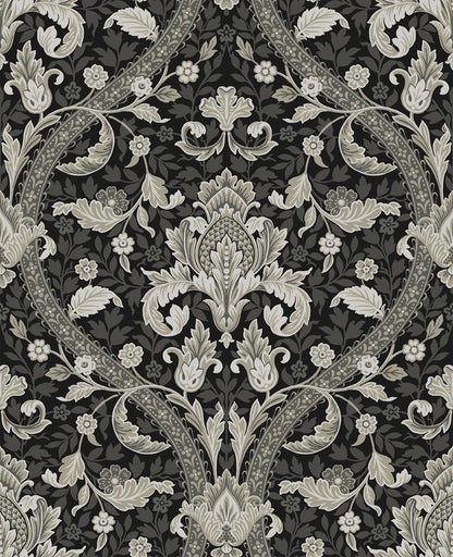 Acanthus Ogee Peel & Stick Wallpaper