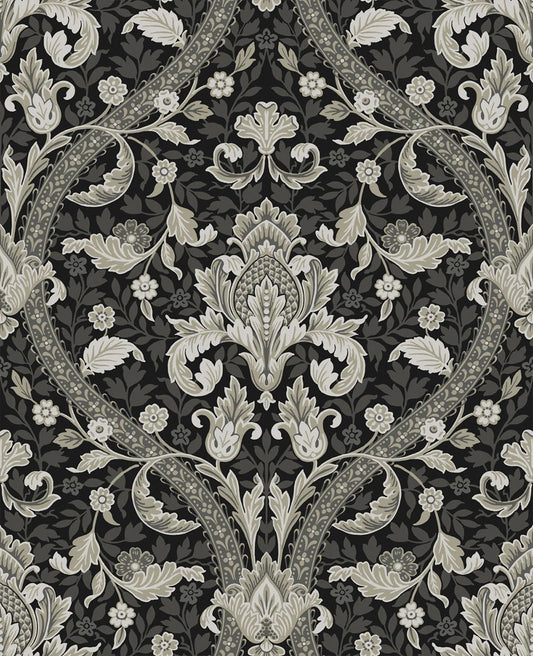 Acanthus Ogee Peel & Stick Wallpaper