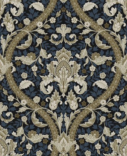 Acanthus Ogee Peel & Stick Wallpaper