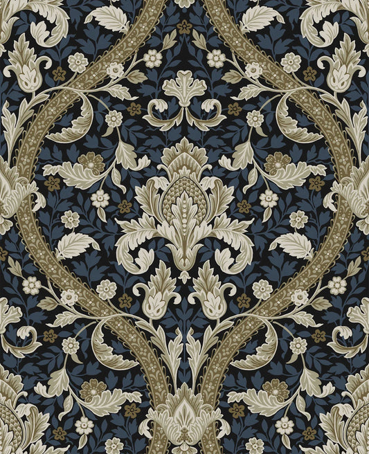 Acanthus Ogee Peel & Stick Wallpaper